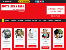 Tablet Screenshot of hotelierstalk.com